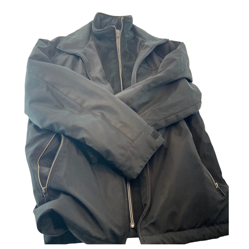 Weatherproof Jacket Full Zip‎ Windbreaker Lightweight Black Size M/M